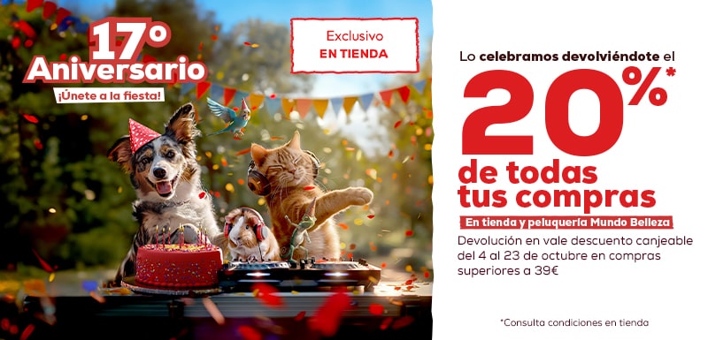 20% descuento compras Kiwoko Aniversario