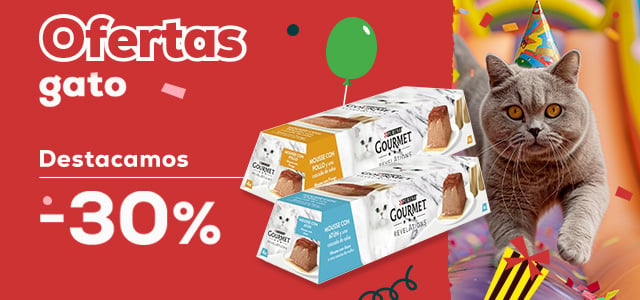 Ofertas gato🐈  | -30% en selección de húmedo Gourmet