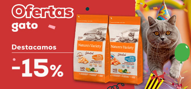 Ofertas gato🐈  | -15% en selección de pienso Nature’s Variety