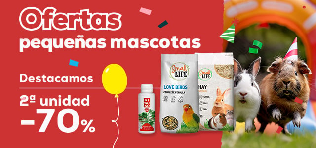 Pequeñas mascotas 🐰 | 2ª ud. -70% en una selección de productos