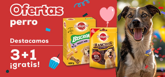 Ofertas perro 🐶  | 3 +1 ¡gratis! en selección de snacks Pedigree