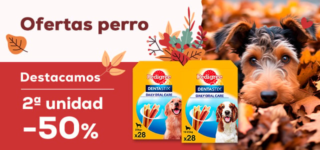 Ofertas perro 🐶  | 2ª ud -50% en Pedigree Dentastix 28 uds