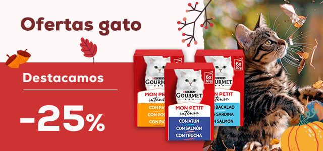 Ofertas gato 🐈  | -25% en selección de húmedo Gourmet 24 uds