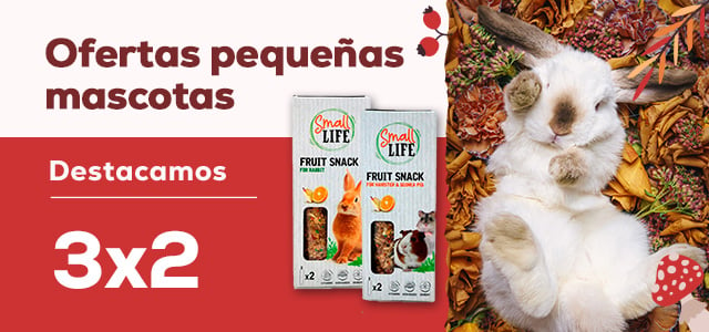 Pequeñas mascotas 🐰 | 3 x 2 en selección de snacks Small Life 112 gr