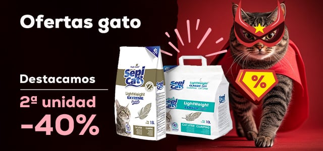 Ofertas gato 🐈  | 2ª ud -40% en arena Sepicat