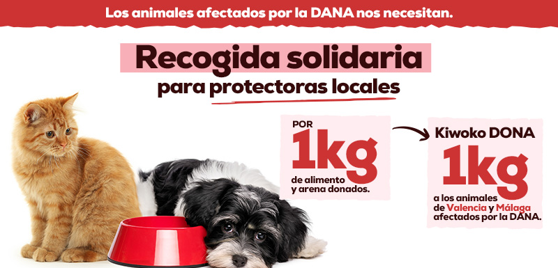 ayuda animales afectados DANA recogida alimentos y arena