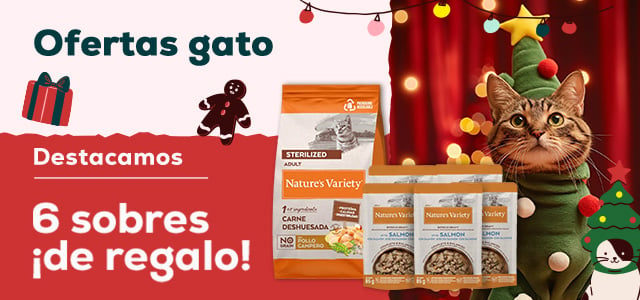 Ofertas gato🐈  |  Húmedo ¡de regalo! con pienso Nature’s Variety