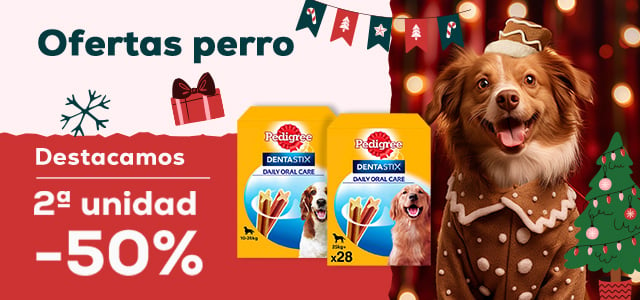 Ofertas perro 🐶  |  2ª ud. -50% en Pedigree Dentastix 28 uds