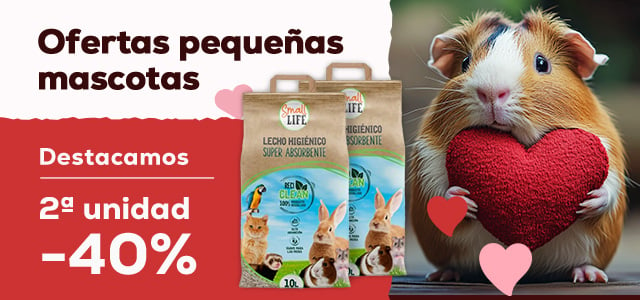 Pequeños animales 🐰  |  2ª ud. -40% en lecho Small Life 10l