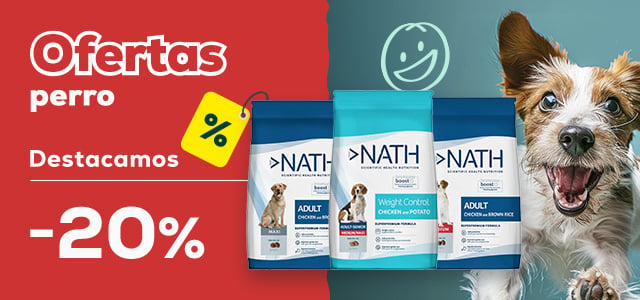 Ofertas perro 🐶  | -20% en selección de pienso Nath 12 kg