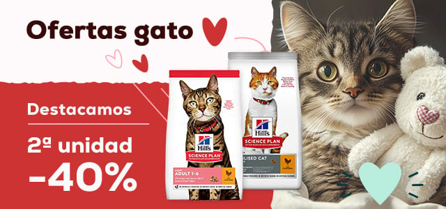 Ofertas gato🐈  |  2ª ud. -40% en selección de pienso Hill’s