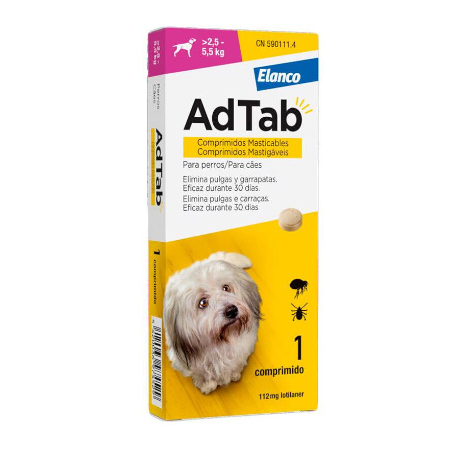 AdTab Comprimidos Antiparasitarios para perros pequeños