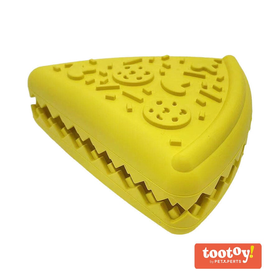 Tootoy! Chew Cheese Pizza Treat Dispenser juguete para perros, , large image number null