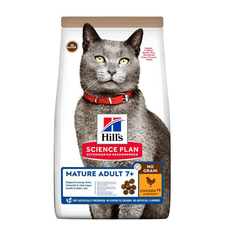 Hill’s Science Plan Mature Adult 7+ Pollo pienso para gatos2 image number null