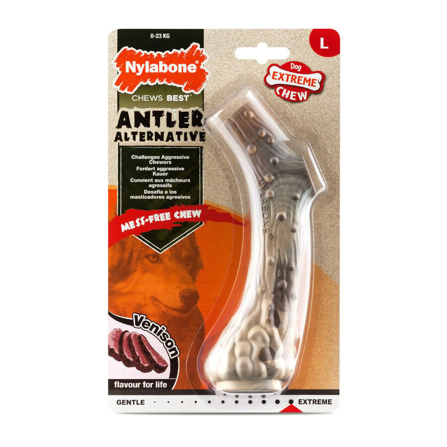 Nylabone Antler Alternative hueso mordedor de nylon para perros, , large image number null