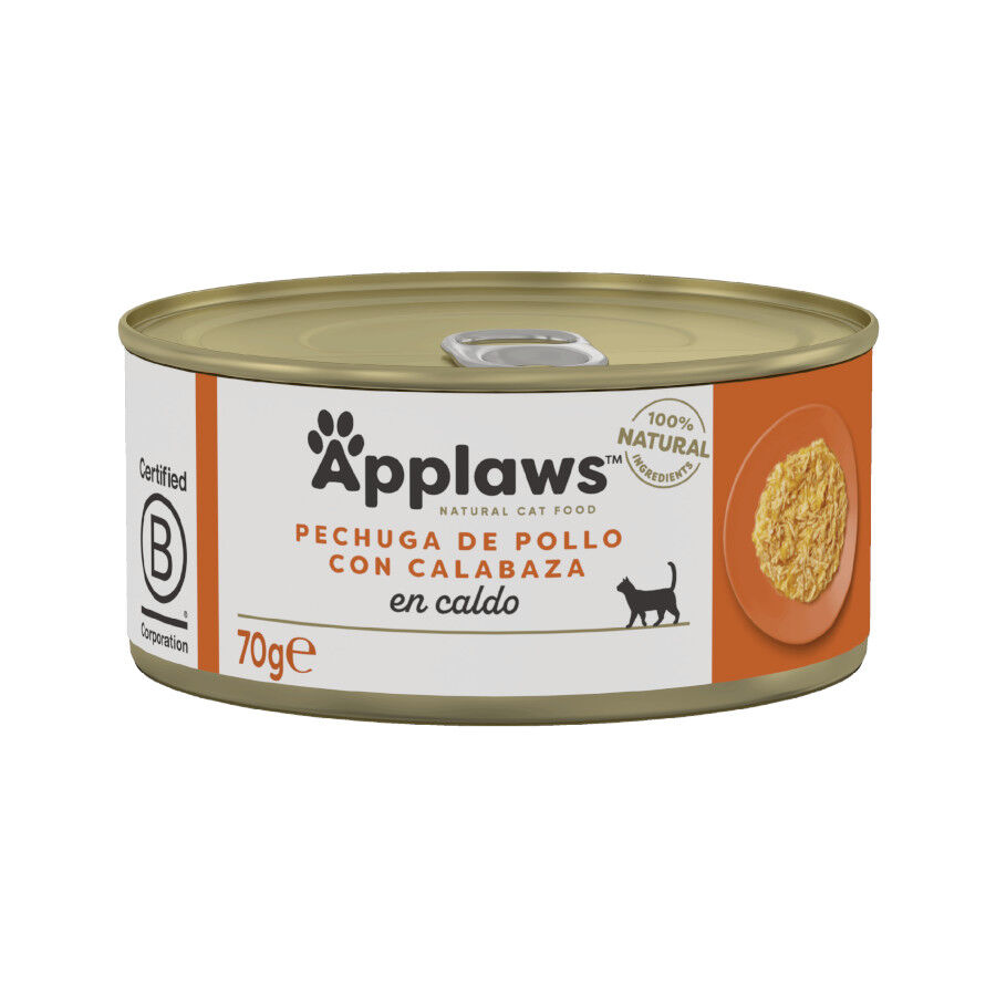 Applaws Pollo y Calabaza lata para gatos