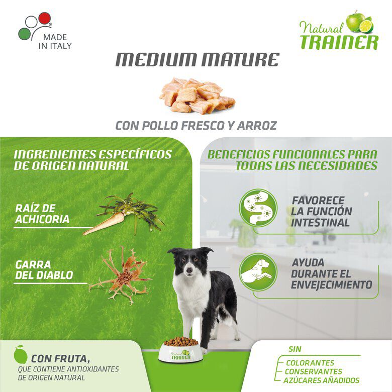 Natural Trainer Mature Medium Pollo pienso para perros2 image number null