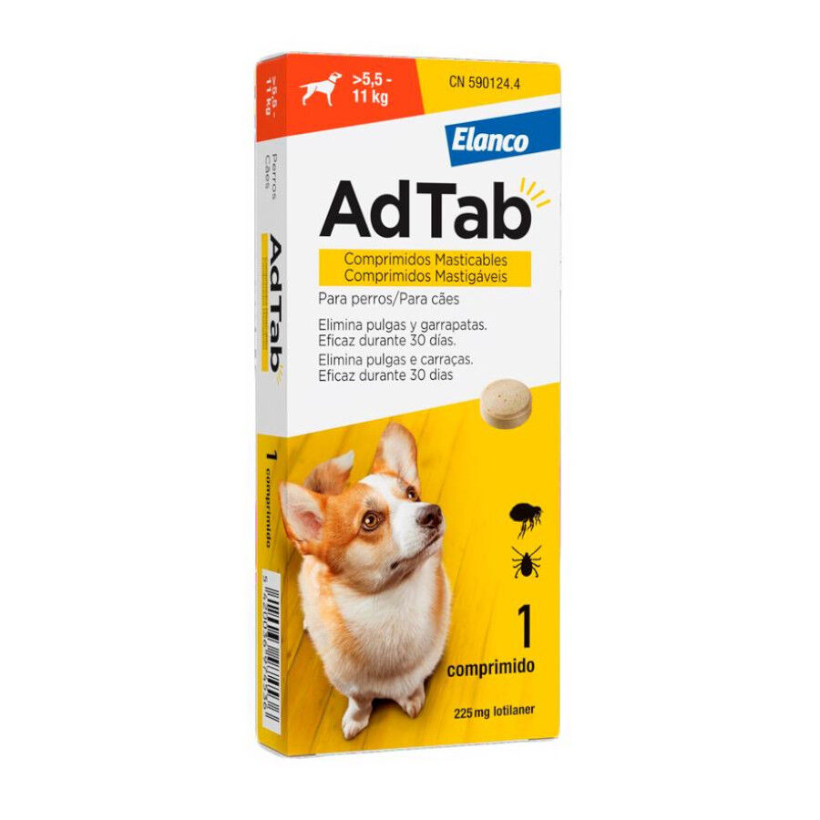 AdTab Comprimidos Antiparasitarios 225mg para perros