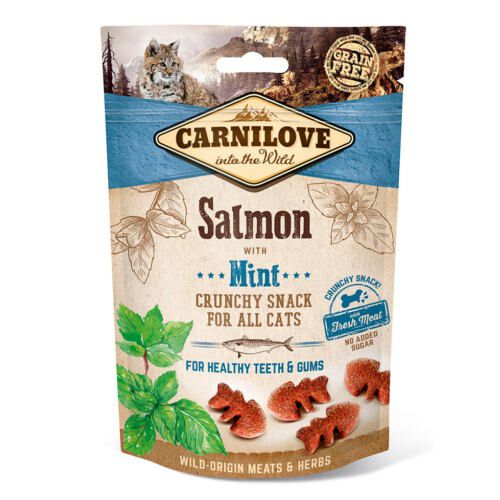 Carnilove Galletas Crunchy Salmón y Menta para gatos