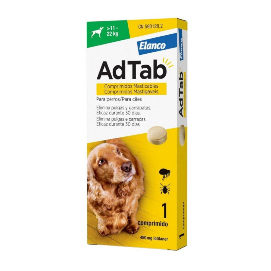 AdTab Comprimidos Antiparasitarios 450mg para perros