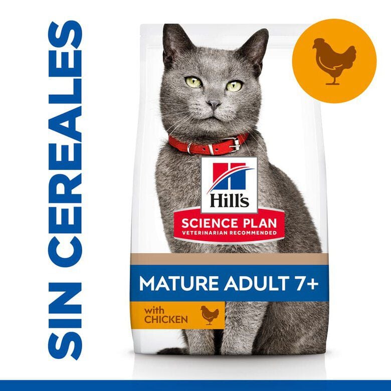 Hill’s Science Plan Mature Adult 7+ Pollo pienso para gatos image number null