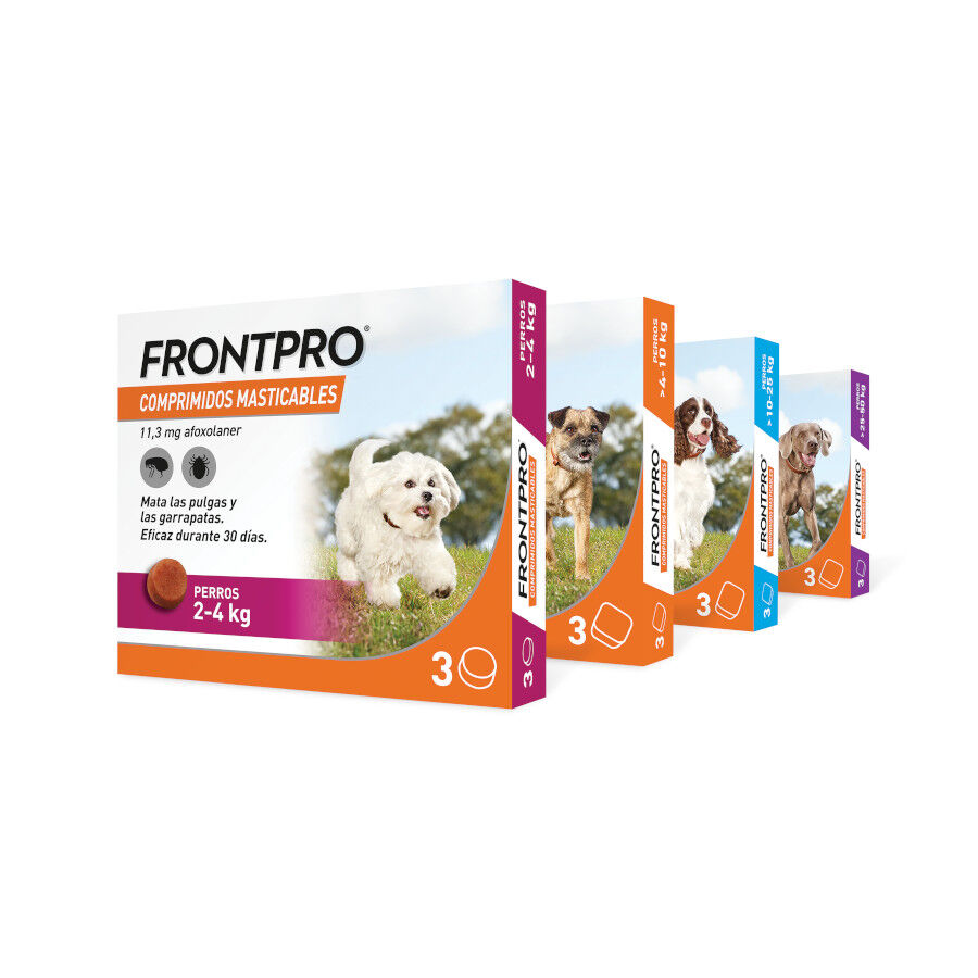 Frontpro Comprimidos Masticables Antiparasitario para perros