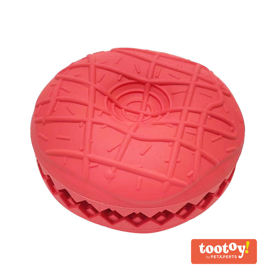 Tootoy! Chew Strawberry Donut Treat Dispenser juguete para perros