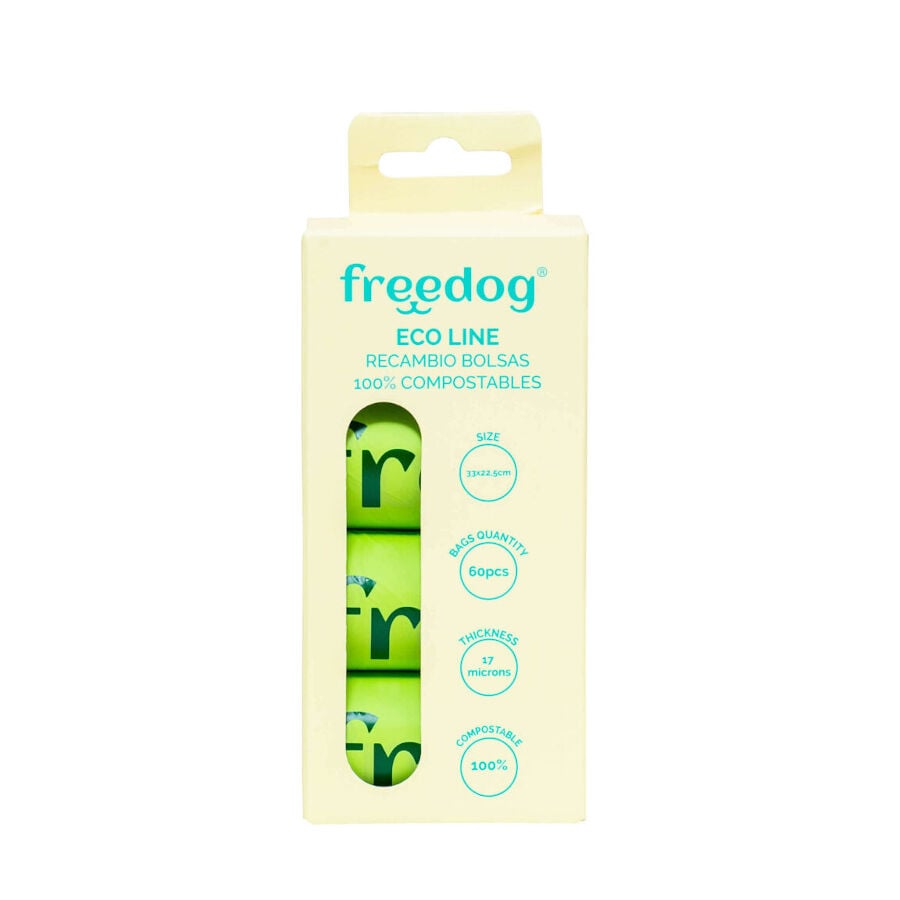 Freedog Eco Line Bolsas Higiénicas Compostables para perros, , large image number null