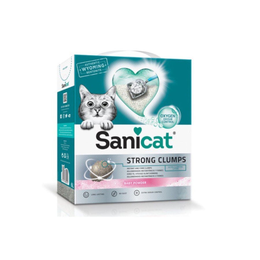 Sanicat Strong Clumps Arena Aglomerante perfumada para gatos, , large image number null