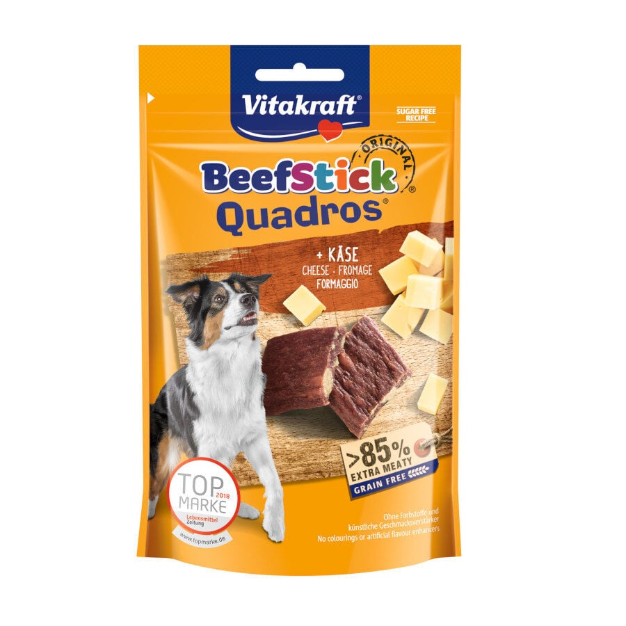 Vitakraft BeefStick Quadros Bocaditos Queso para perros, , large image number null