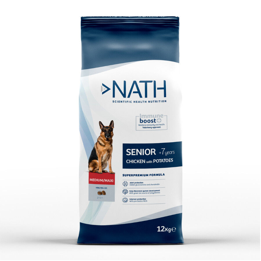 Nath Senior Medium & Maxi pienso para perros, , large image number null