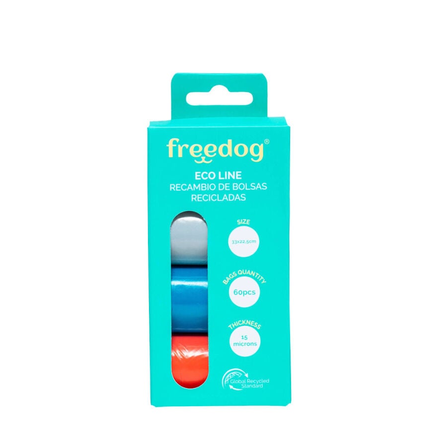 Freedog Eco Line Bolsas Higiénicas de Colores Variados para perros, , large image number null