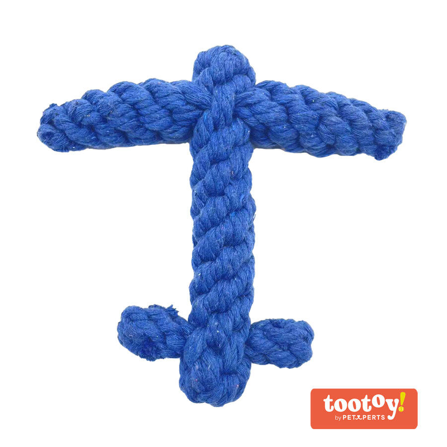 Tootoy! Comfort Anchor Rope juguete de cuerda para perros