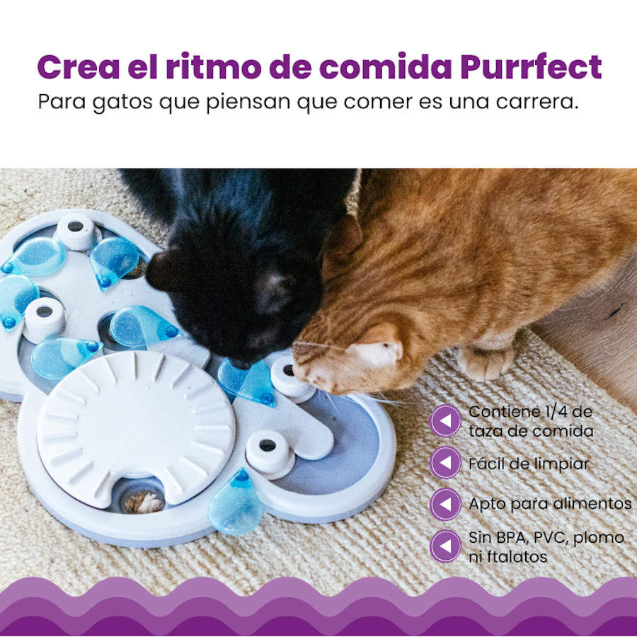 Outward Hound Catstages Puzzle & Play Rainy Day Juguete de Inteligencia para gatos, , large image number null