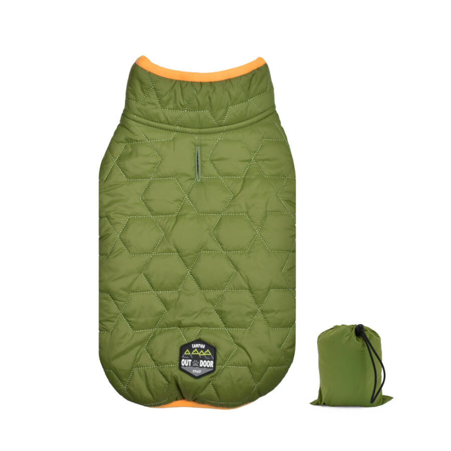 Outech Padded Star Abrigo Verde para perros, , large image number null