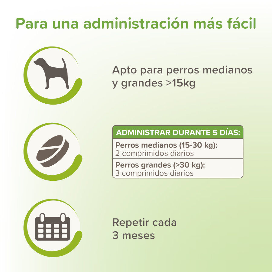 Beaphar Vermipure Repelente Interno Natural en comprimidos para perros medianos y grandes, , large image number null