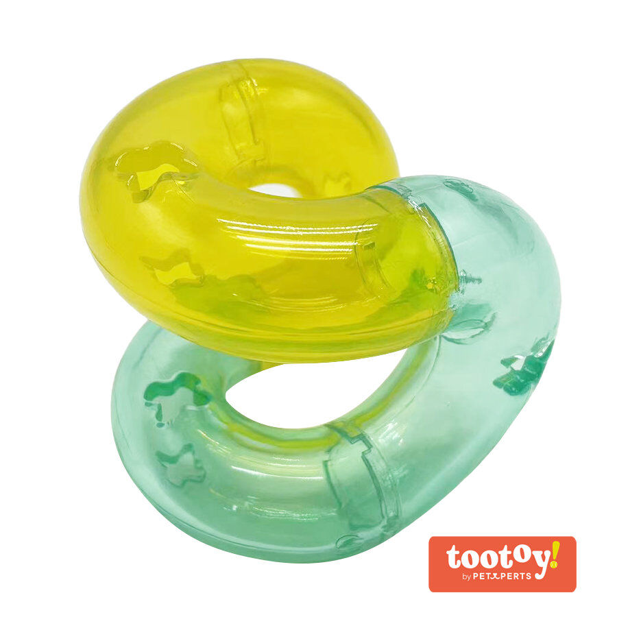 Tootoy! Chew Roller Treat Dispenser mordedor ovalado interactivo para perros