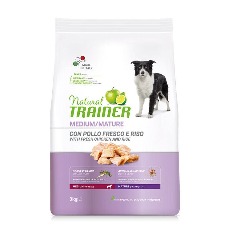 Natural Trainer Mature Medium Pollo pienso para perros1 image number null