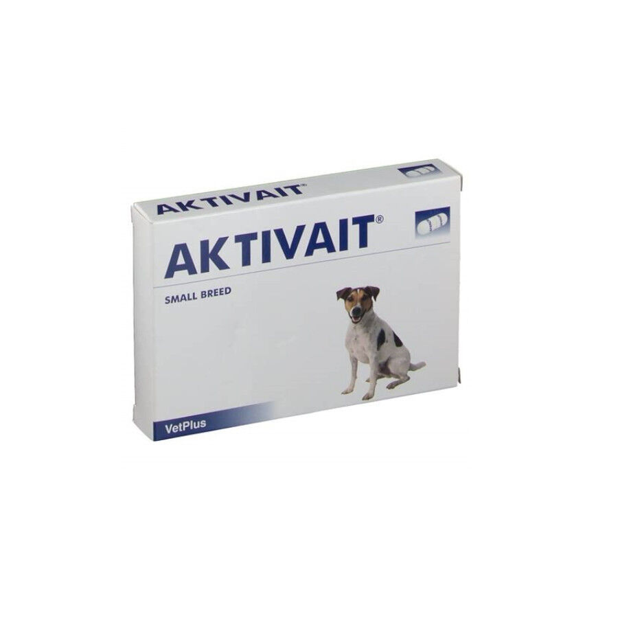 VetPlus Aktivait Senior Vitaminas que Combaten el Envejecimiento Cerebral en perros de razas pequeñas, , large image number null