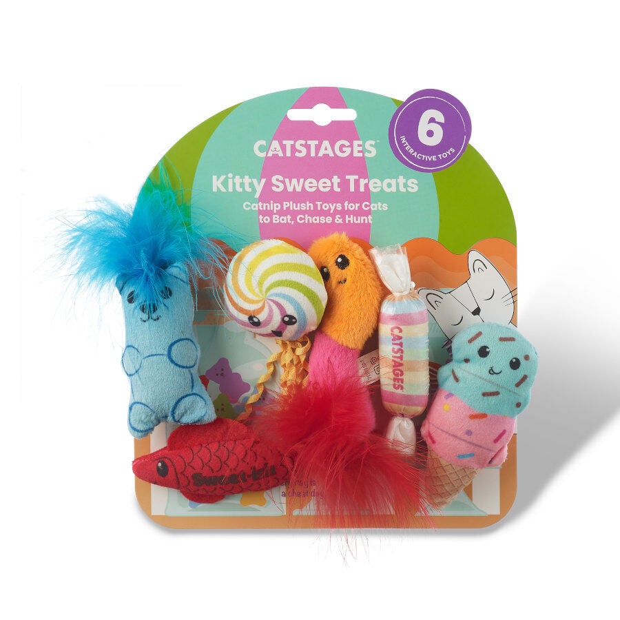 Outward Hound Catstages Sweet Treats Peluches Surtidos para gatos, , large image number null