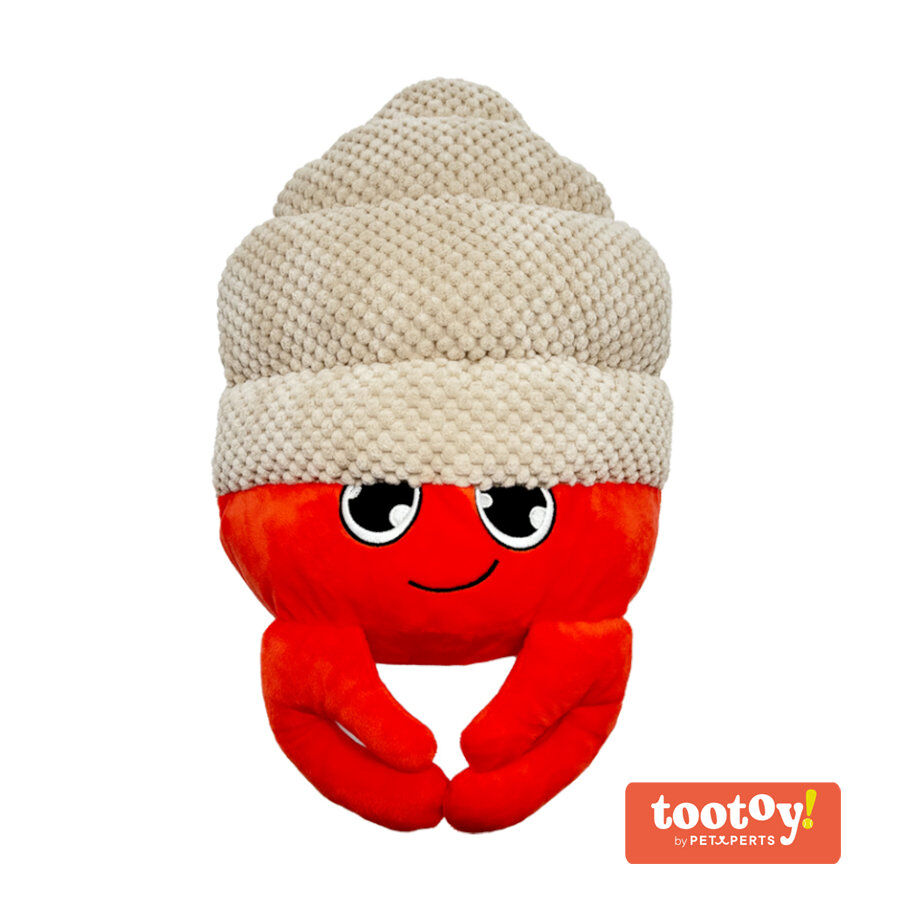 Tootoy! Comfort Hermit Crab Cuddler peluche con sonido para perros