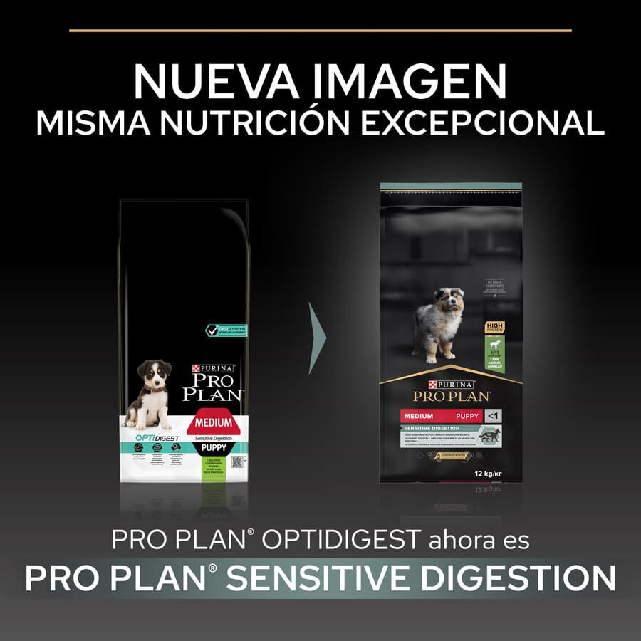 Pro Plan Puppy  Medium Digestión Cordero pienso para perros, , large image number null