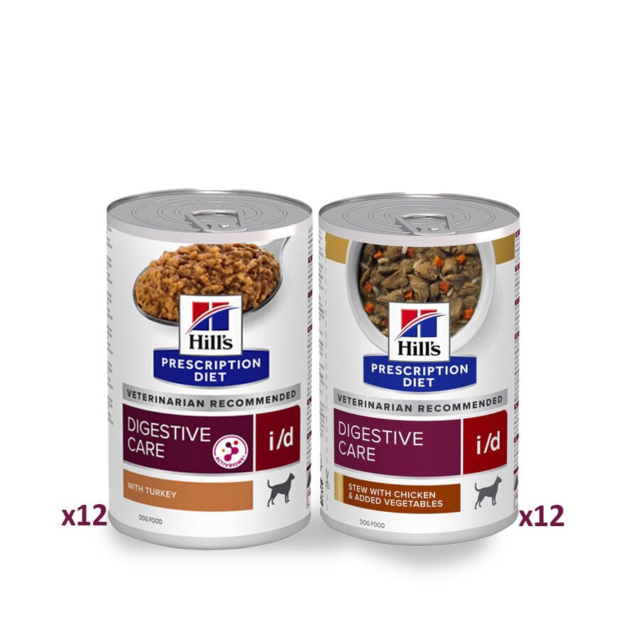 Hill's Pack Prescription Diet Digestive care Pollo y Pavo latas para perros, , large image number null