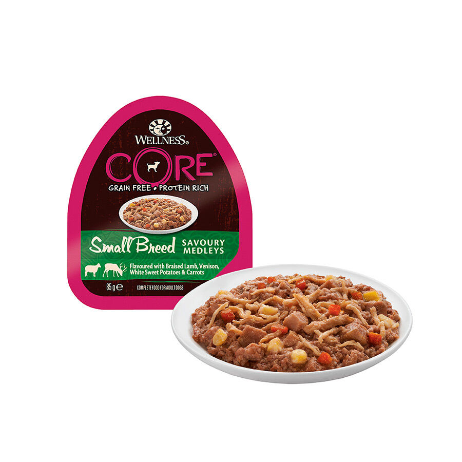 Wellness Core Small Breed Grain Free Cordero y Venado tarrina para perros, , large image number null