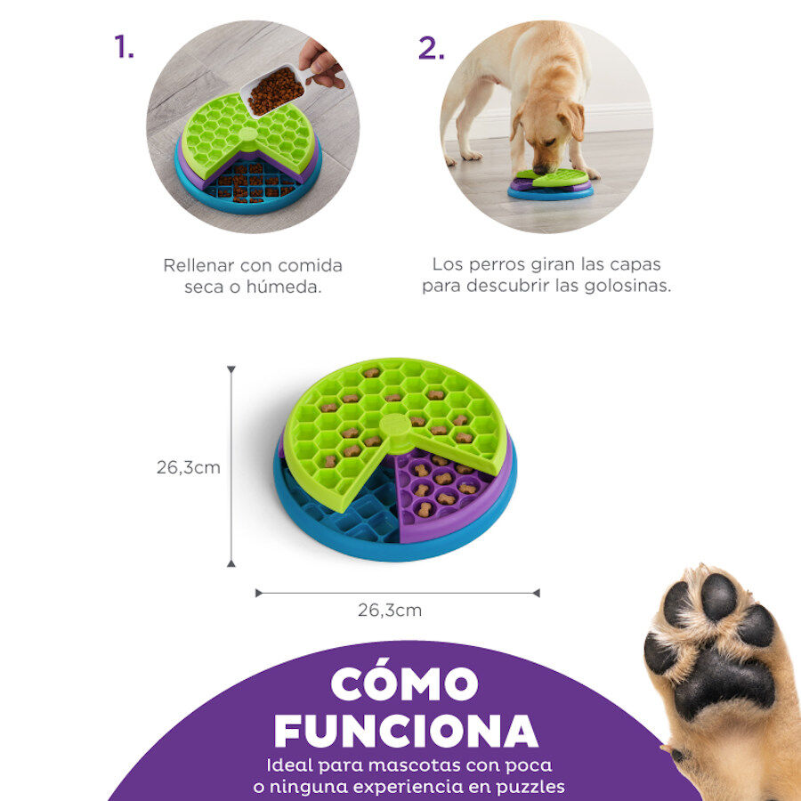 Outward Hound Nina Ottosson Lickin' Layers Juguete Interactivo con Chuches para perros, , large image number null