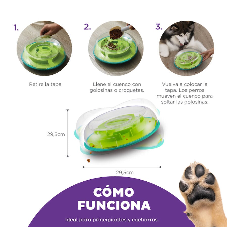 Outward Hound Nina Ottosson Wobble Bowl Juguete Interactivo Portagolosinas para perros, , large image number null