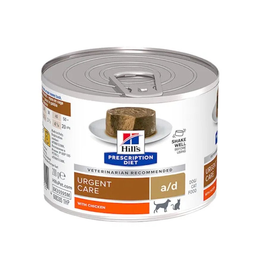 Hill’s Prescription Diet Urgent Care a/d Mousse de Pollo lata para perros y gatos, , large image number null