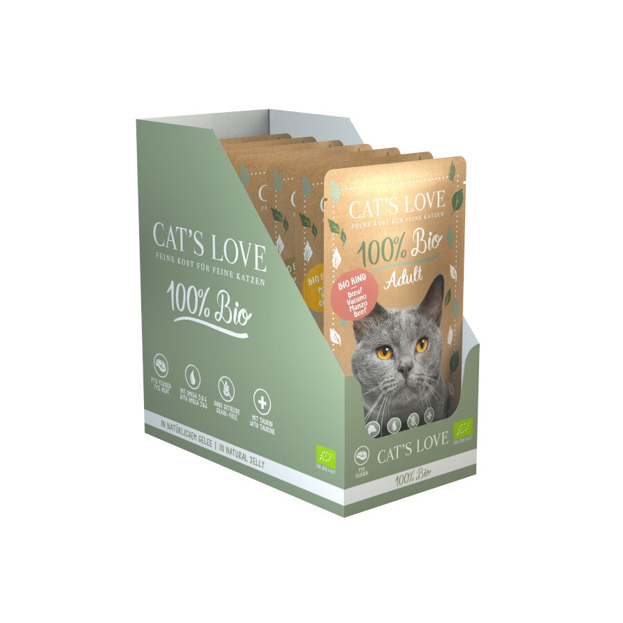 Cat’s Love Adult Bio Sobre en Gelatina para gatos – Multipack 6, , large image number null