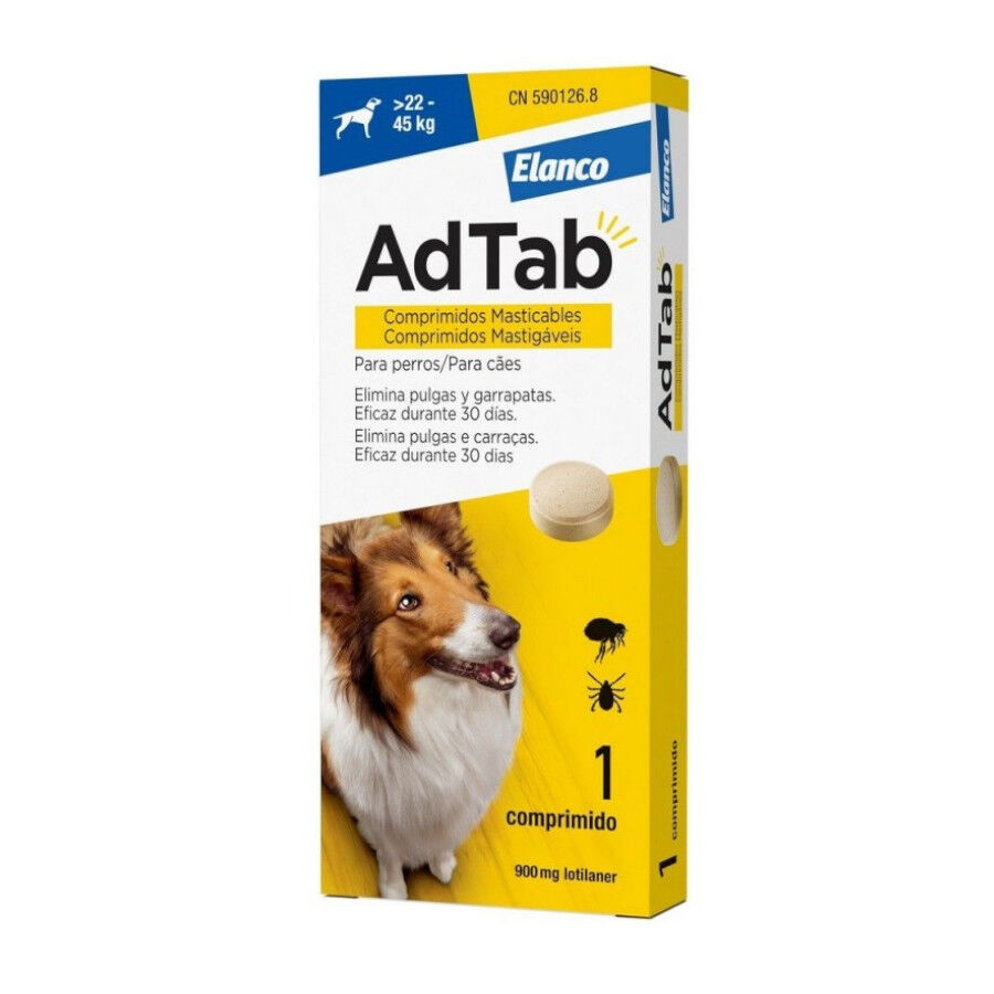 AdTab Comprimidos Antiparasitarios 900mg para perros