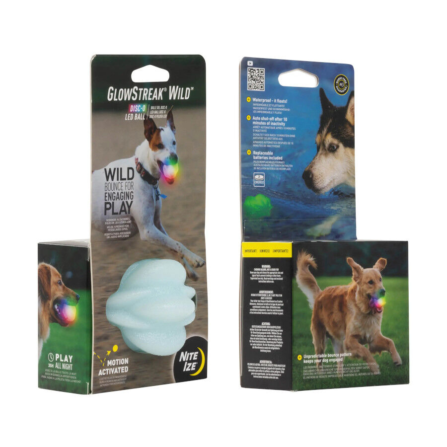 Nite Ize Glowstreak Disc-O LED Pelota para perros, , large image number null